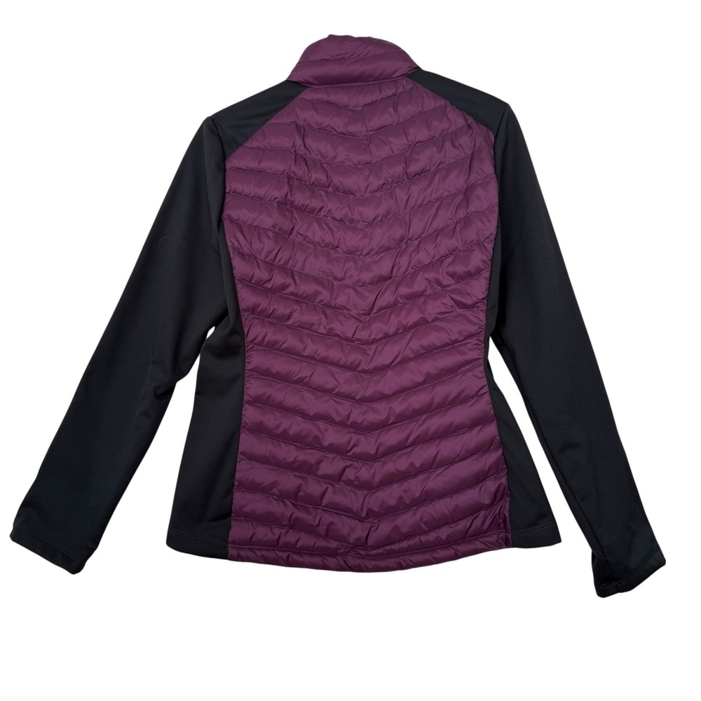 32 Degrees Heat Mixed Media Puffer Jacket Purple Small Outdoor Gorpcore Hiking - Picture 2 of 12